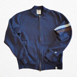 Kingsman Todd Snyder Champion Striped Cotton-Blend Zip-Up Sweatshirt Size Small